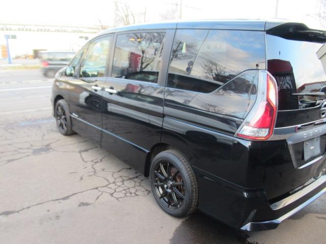 セレナ ハイウェイスター　ＬＯＸＡＲＮＹブラックポリッシュＳ１７ＡＷ　２９’モデル　ＨＤＤナビワイドフルセグＴＶバックカメラＨ／Ｖ　逸脱防止装置　追突防止装置　同一車線ドライブアシスト技術プロパイロット標準装備　ＬＥＤヘッドライト　ＬＯＸＡＲＮＹブラックスポーク１７ＡＷ（12枚目）