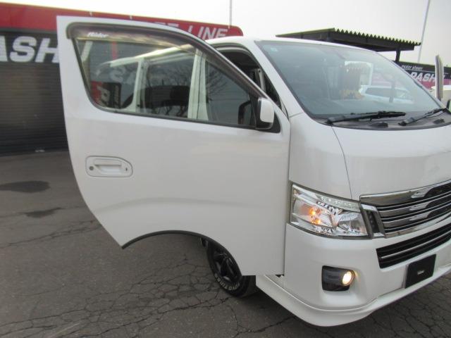 ＮＶ３５０キャラバンバン ロングライダープレミアムＧＸターボインテリア　マットブラック　特別限定車　ＨＤＤナビ地デジＴＶバックカメラＢｌｕｅｔｏｏｔｈインテリアキーレス　アンダ－エアロ　レザーＰＫシートカバー　ライダーメッキ　ＨＩＤフォグ　ブラックスポーク１６ＡＷ　クッションベットキット（73枚目）