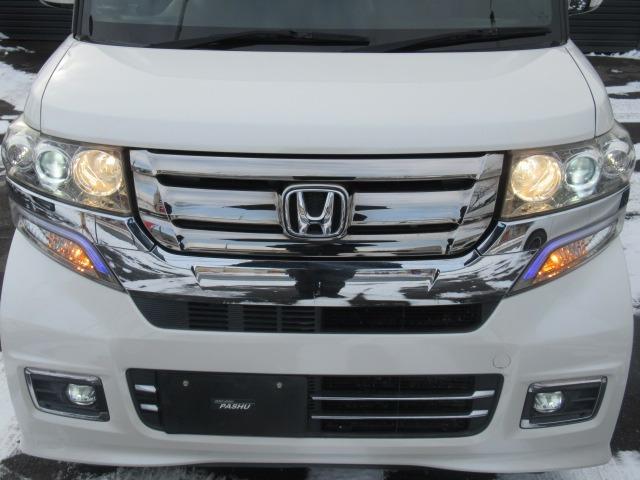 Ｎ－ＢＯＸカスタム Ｇ・ターボＬパッケージハーフレザーブラックポリッシュ１５ＡＷ　Ｇ・ターボＬ　ＨＤＤナビ　両側パワースライドドアＢｌｕｅｔｏｏｔｈ　ＨＩＤ　Ａｕｔｏライト／ＥＴＣ半革シートヒーターパドルシフトクルーズコントロールエンスタ盗難防止ブラックポリッシュインチＵＰ１５ＡＷ（68枚目）