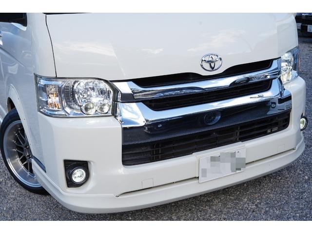 ハイエースワゴン ＧＬ４型後期モデル　社外ナビフルセグ地デジ・バックカメラ・後席モニター・パワードア・ＬＥＤライト・フォグ・ＬＥＤテール・社外エアロ・オーバーフェンダー・マフラー・１８アルミ・ＥＴＣ・スマートキー・セキュリティ・本州仕入（7枚目）