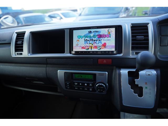 ハイエースワゴン ＧＬ４型後期モデル　社外ナビフルセグ地デジ・バックカメラ・後席モニター・パワードア・ＬＥＤライト・フォグ・ＬＥＤテール・社外エアロ・オーバーフェンダー・マフラー・１８アルミ・ＥＴＣ・スマートキー・セキュリティ・本州仕入（30枚目）