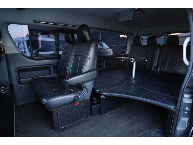 ハイエースワゴン ＧＬ５型モデル　社外ナビ地デジ・Ｂカメラ・後席モニター×２・パワードア・ベッドキット・フロアパネル・Ｆスポイラー・社外１８アルミ・ＬＥＤライト・フォグ・ＥＴＣ・スマートキー・Ｒヒータークーラー・本州仕入・ワンオーナー（40枚目）