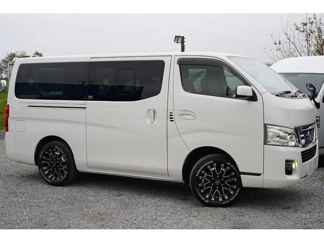 NV350キャラバンバン ロングプレミアムGXターボ 純正ナビフルセグ地デジ・Bカメラ・ベッドキット・HIDライト・LEDフォグ・社外17アルミ・ホワイトレタータイヤ・ドラレコ・ETC・インテリキー・Rヒータークーラー・本州仕入・寒冷地仕様・EGスタータ(2枚目)