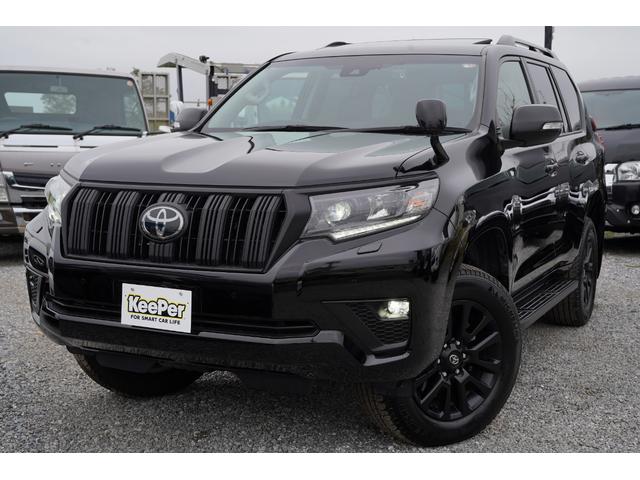 ランドクルーザープラド TX Lパッケージ マットブラックエディション最終モデル 最終モデル・純正9型ナビ地デジ・バックカメラ・電動サンルーフ・7人乗・黒革シート・パワーシート・シートベンチレーション・3列目電動格納・衝突軽減ブレーキ・レーダークルーズ・アンビエントライト・本州仕入(3枚目)