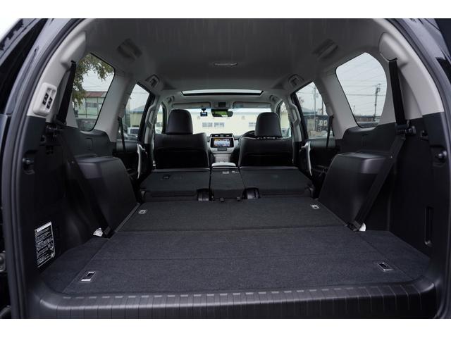 ランドクルーザープラド TX Lパッケージ マットブラックエディション最終モデル 最終モデル・純正9型ナビ地デジ・バックカメラ・電動サンルーフ・7人乗・黒革シート・パワーシート・シートベンチレーション・3列目電動格納・衝突軽減ブレーキ・レーダークルーズ・アンビエントライト・本州仕入(58枚目)