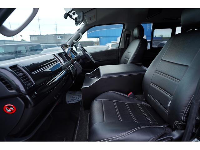 ハイエースワゴン ＧＬ４型後期モデル　アルパイン１１インチナビ地デジ・Ｂカメラ・後席モニター・アルパインデジタルミラー・ルーフスピーカー・ベッドキット・パワードア・コンビステア・社外１７アルミ・社外足回り・ショック・スタビ・ＬＥＤライト（22枚目）