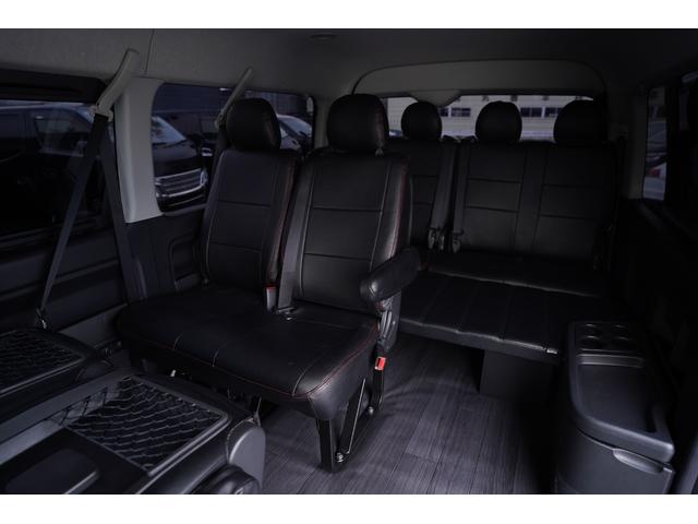 ハイエースワゴン GL5型モデル 純正ナビ地デジ・Bカメラ・後席モニター・パワードア・衝突軽減ブレーキ・レーンキープ・Fスポイラー・社外17アルミ・ベッドキット・LEDライトフォグ・LEDテール・スマートキー・ソナー・寒冷地・本州仕入(43枚目)
