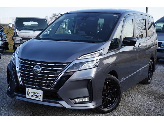 セレナ ハイウェイスターVセレクションブラックルーフ後期モデル 純正9型ナビ地デジ・後席モニター・360全方位モニター・プロパイロット・衝突軽減ブレーキ・BSM・合革シート・シートヒーター・ハンドルヒーター・LEDライト・社外17アルミ・ETC・ワンオーナー(3枚目)