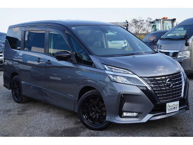 セレナ ハイウェイスターVセレクションブラックルーフ後期モデル 純正9型ナビ地デジ・後席モニター・360全方位モニター・プロパイロット・衝突軽減ブレーキ・BSM・合革シート・シートヒーター・ハンドルヒーター・LEDライト・社外17アルミ・ETC・ワンオーナー(4枚目)