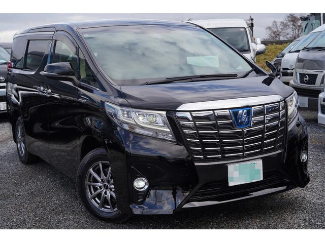 アルファードハイブリッド Ｇ　Ｆパッケージ　純正ナビフルセグ地デジ・バックカメラ・後席モニター・ベージュ本革シート・エグゼクティブシート・パワーオットマン・メモリーシート・シートヒーター・ステアヒーター・両側パワードア・パワーゲート・本州仕入（4枚目）