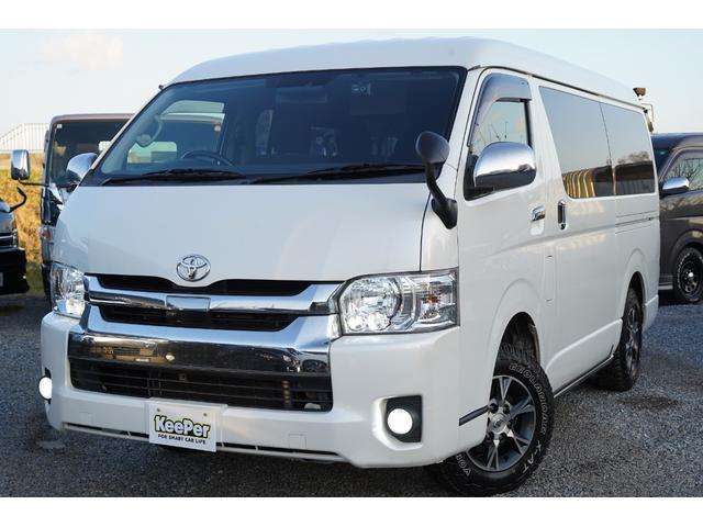 ハイエースワゴン ＧＬ５型モデル　純正ナビ地デジ・Ｂカメラ・１２．１後席モニター・パワードア・衝突軽減ブレーキ・レーンキープ・ＬＥＤライト・切替フォグ・ＥＴＣ・スマートキー・ドラレコ・寒冷地・Ｒヒータークーラー・ワンオーナー・本州仕入（3枚目）