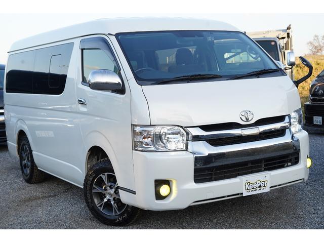 ハイエースワゴン ＧＬ５型モデル　純正ナビ地デジ・Ｂカメラ・１２．１後席モニター・パワードア・衝突軽減ブレーキ・レーンキープ・ＬＥＤライト・切替フォグ・ＥＴＣ・スマートキー・ドラレコ・寒冷地・Ｒヒータークーラー・ワンオーナー・本州仕入（4枚目）