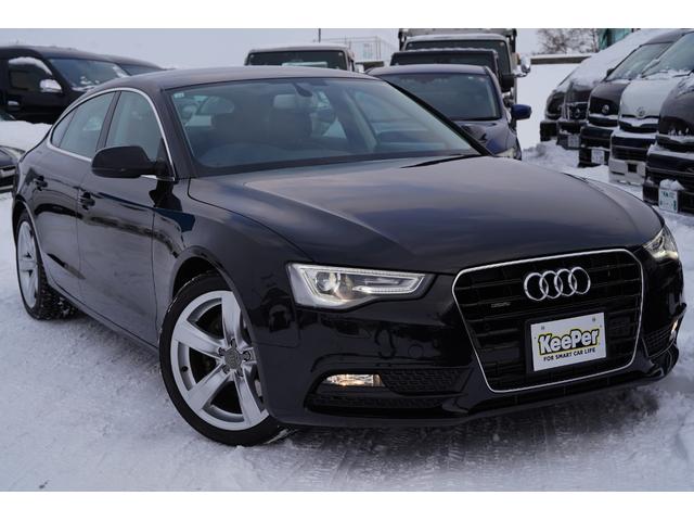 Ａ５スポーツバック ２．０ＴＦＳＩクワトロターボ後期モデル　後期モデル・純正ＭＭＩナビフルセグ地デジ・バックカメラ・黒革シート・パワーシート・シートヒーター・ミラーヒーター・ブレーキホールド・ＥＴＣ・パドルシフト・スマートキー・ワンオーナー・本州仕入（4枚目）