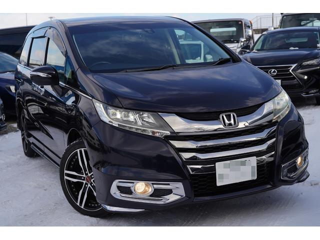 オデッセイ アブソルート・ＥＸ　純正ナビフルセグ地デジ・バックカメラ・後席モニター・両側パワードア・ハーフ革シート・ＬＥＤデイライト・ウェルカムライト・リアシェード・ＥＴＣ・スマートキー・ＢＳＭ・クルコン・社外１８アルミ・リアヒータ（4枚目）