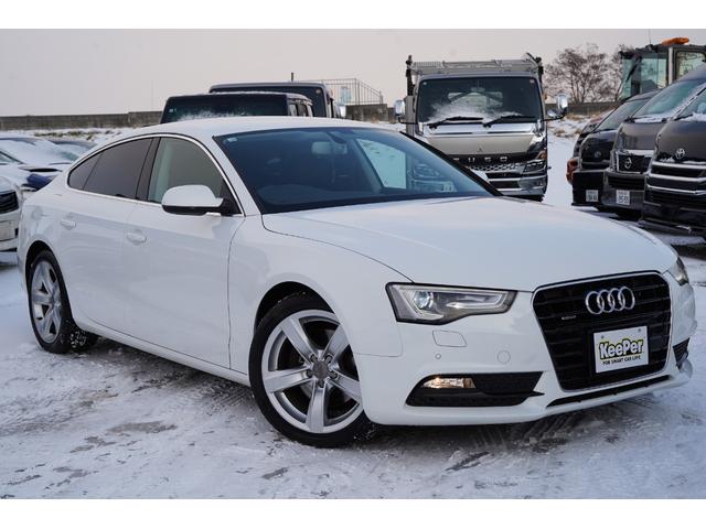 Ａ５スポーツバック ２．０ＴＦＳＩクワトロターボ後期モデル　後期型・純正ＭＭＩナビフルセグ地デジ・バックカメラ・黒革シート・パワーシート・シートヒーター・ミラーヒーター・ブレーキホールド・ＨＩＤライト・ＬＥＤテール・ＥＴＣ・アドバンスキー・本州仕入（4枚目）