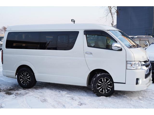 ハイエースワゴン ＧＬ４型後期モデル　社外ナビフルセグ地デジ・Ｂカメラ・追加モニター・後席モニター・パワードア・ＬＥＤライトＬＥＤフォグ・ＬＥＤテール・シートカバー・フロアパネル・Ｆスポイラー・ＥＴＣ・スマートキー・寒冷地仕様・本州仕入（2枚目）