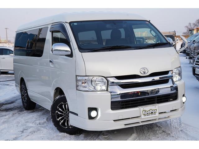 ハイエースワゴン ＧＬ４型後期モデル　社外ナビフルセグ地デジ・Ｂカメラ・追加モニター・後席モニター・パワードア・ＬＥＤライトＬＥＤフォグ・ＬＥＤテール・シートカバー・フロアパネル・Ｆスポイラー・ＥＴＣ・スマートキー・寒冷地仕様・本州仕入（6枚目）