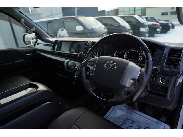 ハイエースワゴン ＧＬ４型後期モデル　社外ナビフルセグ地デジ・Ｂカメラ・追加モニター・後席モニター・パワードア・ＬＥＤライトＬＥＤフォグ・ＬＥＤテール・シートカバー・フロアパネル・Ｆスポイラー・ＥＴＣ・スマートキー・寒冷地仕様・本州仕入（14枚目）