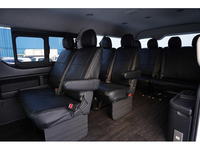 ハイエースワゴン ＧＬ４型後期モデル　社外ナビフルセグ地デジ・Ｂカメラ・追加モニター・後席モニター・パワードア・ＬＥＤライトＬＥＤフォグ・ＬＥＤテール・シートカバー・フロアパネル・Ｆスポイラー・ＥＴＣ・スマートキー・寒冷地仕様・本州仕入（43枚目）
