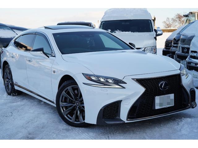 ＬＳ ＬＳ５００ｈ　Ｆスポーツ　ナビフルセグ地デジ・マークレビンソン・３６０全方位モニター・サンルーフ・黒革シート・パワーシートメモリー・シートベンチレーション・デジタルミラー・レーダークルーズ・レーンキープ・ＢＳＭ・ＴＲＤマフラー（4枚目）