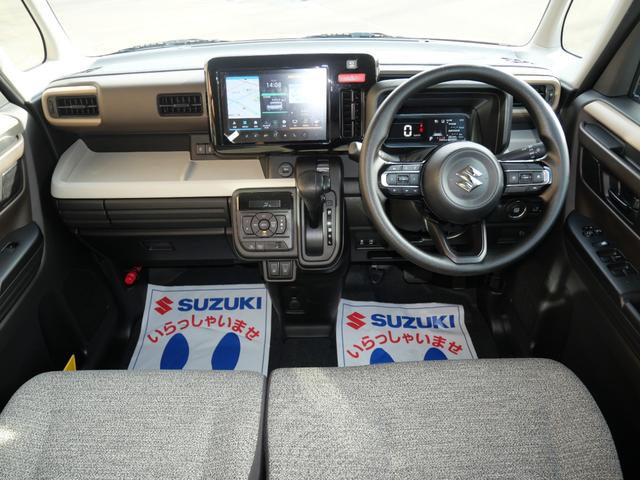 スペーシア ハイブリッドX セーフティプラスPKG スズキコネクト全方位ナビ デュアルセンサーブレーキサポートII バックソナー フロントソナー サーキュレーター アダプティブクルーズコントロール オートライト プッシュスタート(12枚目)