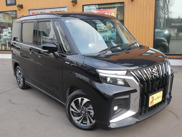 ソリオバンディット ハイブリッドＭＶ　スズキコネクト全方位ナビ　ＥＴＣ　Ｆドライブレコーダー　マット　デュアルセンサーブレーキサポートＩＩ　バック＆フロントソナー　アダプティブクルーズコントロール　ブラインドスポットモニター　レンタＵＰ（7枚目）