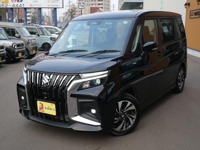 ソリオバンディット ハイブリッドＭＶ　スズキコネクト全方位ナビ　ＥＴＣ　Ｆドライブレコーダー　マット　デュアルセンサーブレーキサポートＩＩ　バック＆フロントソナー　アダプティブクルーズコントロール　ブラインドスポットモニター　レンタＵＰ（9枚目）