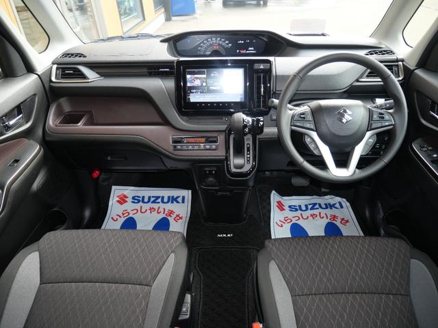 ソリオバンディット ハイブリッドＭＶ　スズキコネクト全方位ナビ　ＥＴＣ　Ｆドライブレコーダー　マット　デュアルセンサーブレーキサポートＩＩ　バック＆フロントソナー　アダプティブクルーズコントロール　ブラインドスポットモニター　レンタＵＰ（14枚目）
