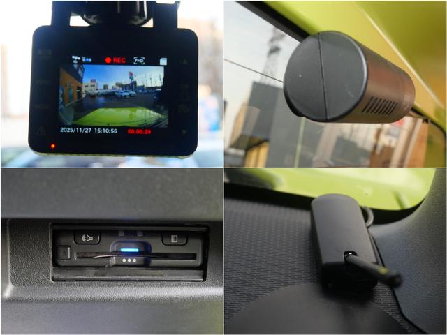 ジムニー ＸＣ　フルセグナビ　バックカメラ　エンジンスターター　ＥＴＣ　前後ドライブレコーダー　フロアマット　ドアバイザー　デュアルセンサーブレーキサポート　シートヒーター　ＬＥＤヘッドライト　中古スタッドレスタイヤ（5枚目）