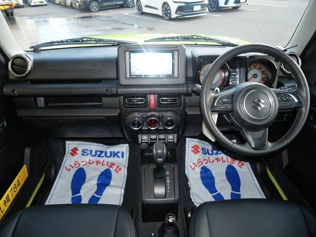 ジムニー ＸＣ　フルセグナビ　バックカメラ　エンジンスターター　ＥＴＣ　前後ドライブレコーダー　フロアマット　ドアバイザー　デュアルセンサーブレーキサポート　シートヒーター　ＬＥＤヘッドライト　中古スタッドレスタイヤ（14枚目）