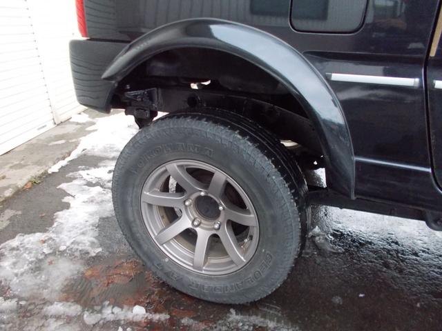 ジムニー ワイルドウインド　４ＷＤ　ターボ　リフトＵＰ　オーバーフェンダー　前後社外バンパー　社外マフラー　キーレス　エンジンスターター　シートヒーター　ミラーヒーター　フォグランプ　タイミングチェーン（8枚目）