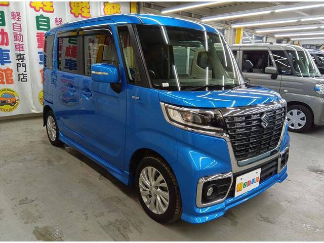スペーシアカスタム ハイブリッドＧＳ　ワンセグナビＴＶ　ＡＢＳ　片側パワスラドア　アイドルＳＴＯＰ　スマートキー　４ＷＤ（2枚目）