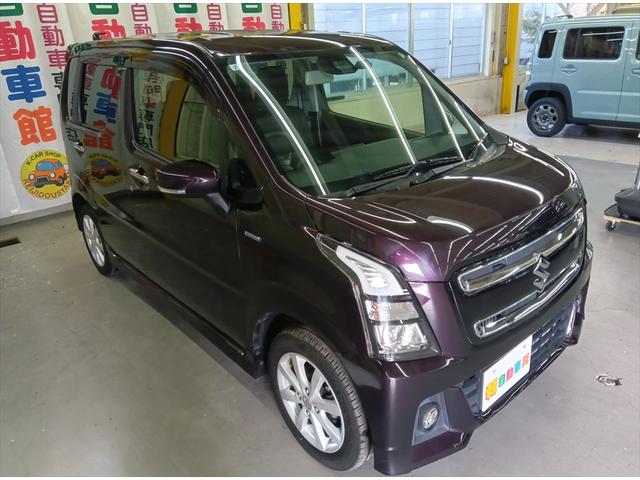 ワゴンＲスティングレー ハイブリッドＸ　４ＷＤ　衝突軽減ブレーキ　禁煙車　盗難防止装置　横滑り防止装置　誤発進抑制装置　シートヒーター　ミラーヒーター　ＬＥＤヘッドライト　プッシュスタート　スマートキー　アイドリングＳＴＯＰ（2枚目）