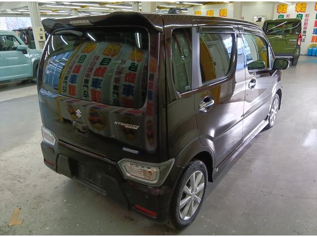 ワゴンＲスティングレー ハイブリッドＸ　４ＷＤ　衝突軽減ブレーキ　禁煙車　盗難防止装置　横滑り防止装置　誤発進抑制装置　シートヒーター　ミラーヒーター　ＬＥＤヘッドライト　プッシュスタート　スマートキー　アイドリングＳＴＯＰ（3枚目）