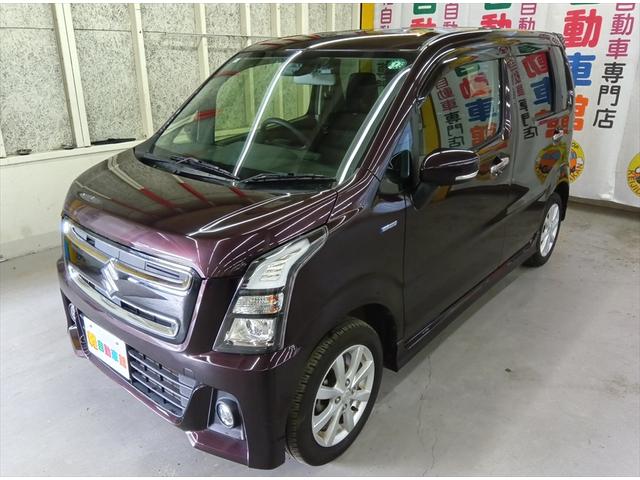 ワゴンＲスティングレー ハイブリッドＸ　４ＷＤ　衝突軽減ブレーキ　禁煙車　盗難防止装置　横滑り防止装置　誤発進抑制装置　シートヒーター　ミラーヒーター　ＬＥＤヘッドライト　プッシュスタート　スマートキー　アイドリングＳＴＯＰ（5枚目）