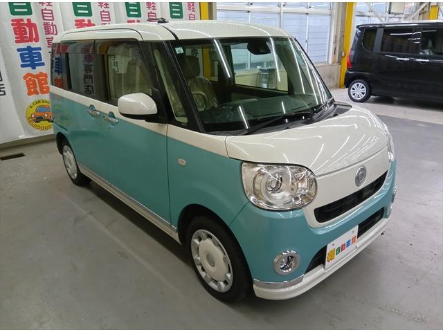 ムーヴキャンバス Ｇメイクアップ　ＳＡＩＩ　４ＷＤ　衝突軽減ブレーキ　両側パワースライド　ＥＴＣ　ワンオーナー　禁煙車　横滑り防止装置　誤発進抑制装置　盗難防止装置　ＬＥＤヘッドライト（2枚目）