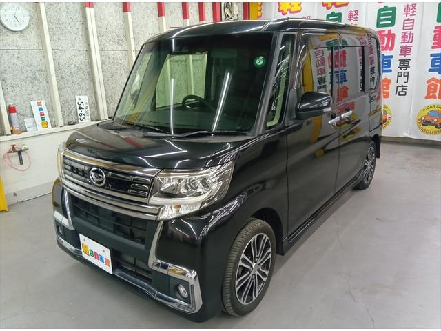 タント カスタムＲＳ　トップエディションＳＡＩＩＩ　ターボ　４ＷＤ　衝突軽減ブレーキ　Ｂｌｕｅｔｏｏｔｈ　バックカメラ　ドラレコ　純正フルセグナビＴＶ　両側パワースライド　ＥＴＣ　禁煙車　盗難防止装置　シートヒーター　ミラーヒーター　横滑り防止装置（5枚目）