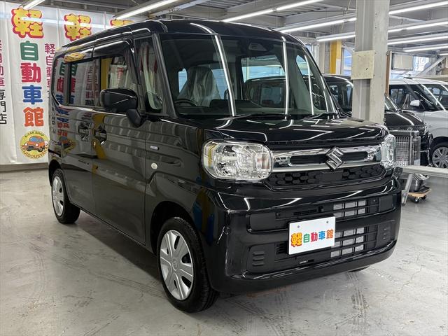 スペーシア ハイブリッドＧ　４ＷＤ　届出済未使用車　衝突軽減ブレーキ　Ｂｌｕｅｔｏｏｔｈ　全周囲カメラ　バックカメラ　純正フルセグナビＴＶ　シートヒーター　ミラーヒーター　障害物センサー　盗難防止装置　誤発進抑制装置（4枚目）