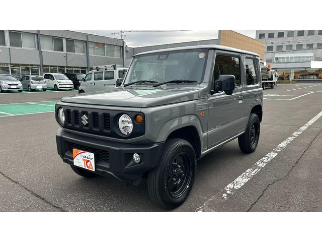 ジムニー ＸＬ　４ＷＤ　マニュアル５ＭＴ　衝突被害軽減ブレーキ　オートエアコン　ディスプレイオーディオＣＤ／ＤＶＤ／ＵＳＢプレイヤー　スマートキー　運転席・助手席シートヒーター　夏冬タイヤあり　ワンオーナー　禁煙車（2枚目）