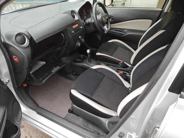 ノート Ｘ　ＦＯＵＲ　４ＷＤ・オートマ・運転席・助手席エアバッグ・ＡＢＳ・サイドバイザー・プッシュスタート・ＥＴＣ・寒冷地仕様車・ＶＤＣ・エマージェンシーブレーキ・夏冬タイヤ（12枚目）