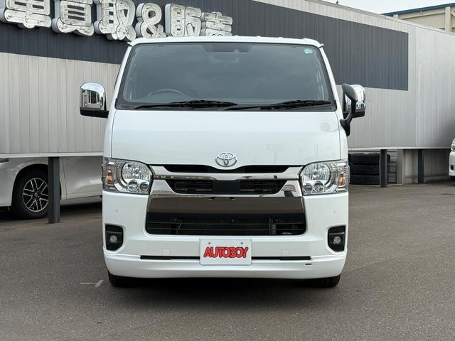 ハイエースバン スーパーGL ダークプライムII 4WD ワンオーナー 寒冷地仕様 パノラミックビューモニター デジタルインナーミラー 415COBRA CL-3フロントリップ CL-2サイドステップ CL-ステップリアバンパー バッドラッカー(2枚目)