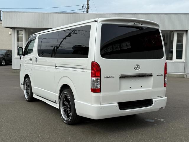ハイエースバン スーパーGL ダークプライムII 4WD ワンオーナー 寒冷地仕様 パノラミックビューモニター デジタルインナーミラー 415COBRA CL-3フロントリップ CL-2サイドステップ CL-ステップリアバンパー バッドラッカー(7枚目)