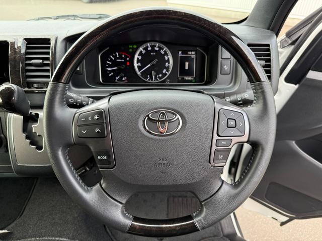 ハイエースバン スーパーGL ダークプライムII 4WD ワンオーナー 寒冷地仕様 パノラミックビューモニター デジタルインナーミラー 415COBRA CL-3フロントリップ CL-2サイドステップ CL-ステップリアバンパー バッドラッカー(33枚目)