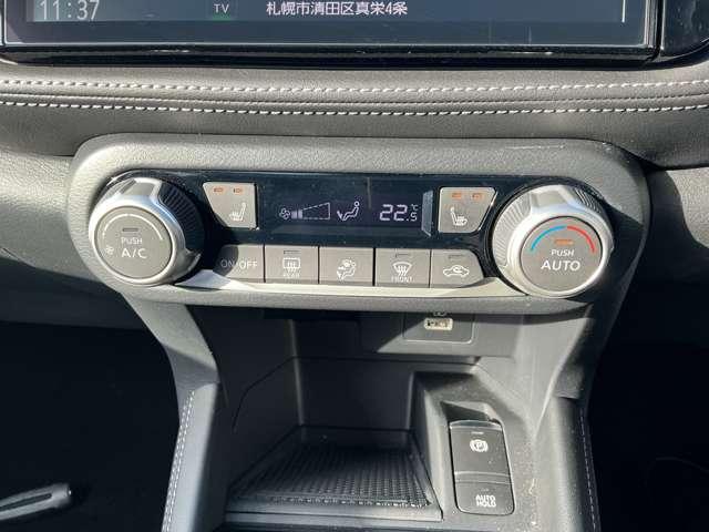 キックス １．２　Ｘ　ＦＯＵＲ　（ｅ－ＰＯＷＥＲ）　４ＷＤ　試乗車アップ／日産９インチナビ／アラウンド　ナビＴＶ　ＬＥＤライト　踏み間違い防止　アラウンドビュ－　試乗車ＵＰ　禁煙車　盗難防止システム　車線逸脱警報　インテリキー　バックモニター　オートエアコン　４ＷＤ　アイドリングストップ　アルミホイール（18枚目）
