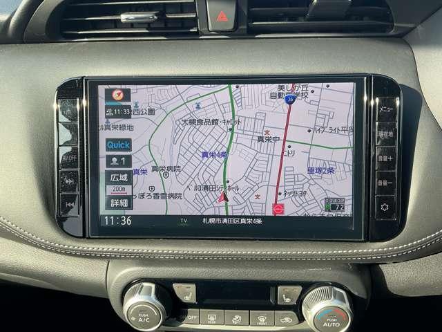 キックス １．２　Ｘ　ＦＯＵＲ　（ｅ－ＰＯＷＥＲ）　４ＷＤ　試乗車アップ／日産９インチナビ／アラウンド　ナビＴＶ　ＬＥＤライト　踏み間違い防止　アラウンドビュ－　試乗車ＵＰ　禁煙車　盗難防止システム　車線逸脱警報　インテリキー　バックモニター　オートエアコン　４ＷＤ　アイドリングストップ　アルミホイール（19枚目）