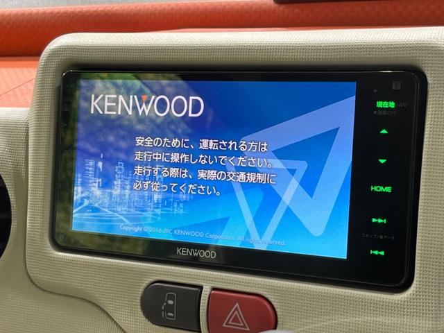 Ｆ　ケンウッドＳＤナビ　寒冷地仕様　禁煙車　４ＷＤ　電動スライドドア　フルセグＴＶ　ＣＤ・ＤＶＤ再生可　Ｂｌｕｅｔｏｏｔｈ接続可能　横滑り防止装置　ベージュモケットシート(3枚目)