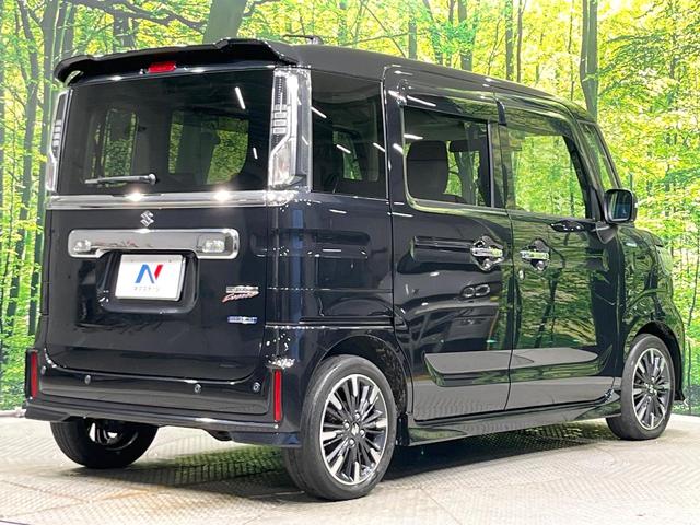 スペーシアカスタム ハイブリッドXSターボ 4WD 禁煙車 両側電動ドア ディスプレイオーディオ バックカメラ セーフティサポート ハーフレザーシート コーナーセンサー クルーズコントロール シートヒーター LEDヘッド オートライト(17枚目)