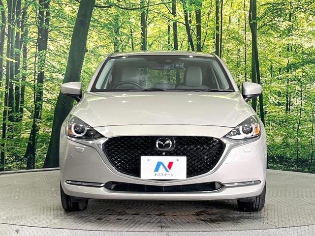 MAZDA2 15S サンリットシトラス 4WD 8インチマツダコネクト 全周囲カメラ スマートブレーキサポート レーダークルーズ 禁煙車 ドラレコ コーナーセンサー スマートキー LEDヘッド オートハイビーム 車線逸脱警報 オートライト(14枚目)