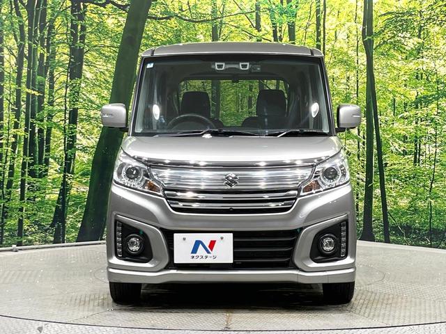 スペーシアカスタム XSターボ 4WD ターボ 両側電動ドア 全周囲カメラ スズキセーフティーサポート ドラレコ スマートキー HIDヘッド 車線逸脱警報 オートライト オートエアコン Bluetooth CD DVD再生 フルセグ(13枚目)