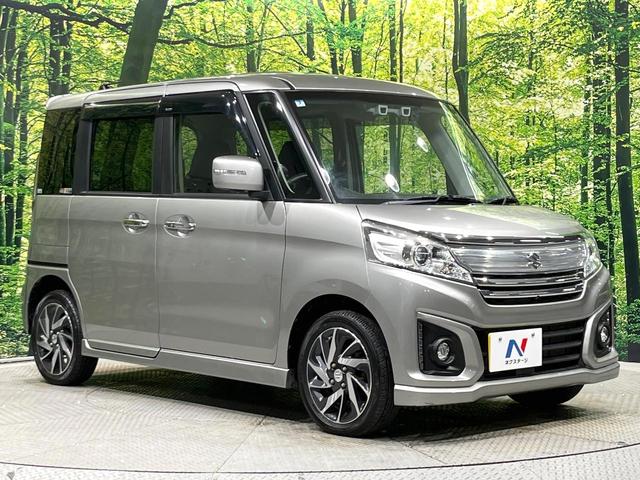 スペーシアカスタム XSターボ 4WD ターボ 両側電動ドア 全周囲カメラ スズキセーフティーサポート ドラレコ スマートキー HIDヘッド 車線逸脱警報 オートライト オートエアコン Bluetooth CD DVD再生 フルセグ(15枚目)